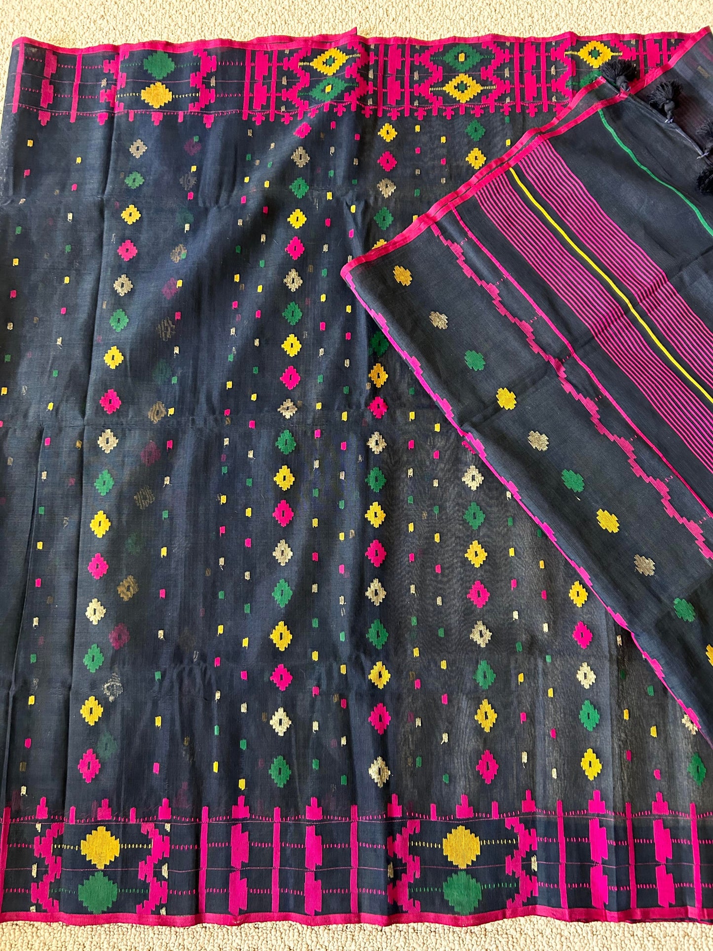 Jamdani Nevy Blue