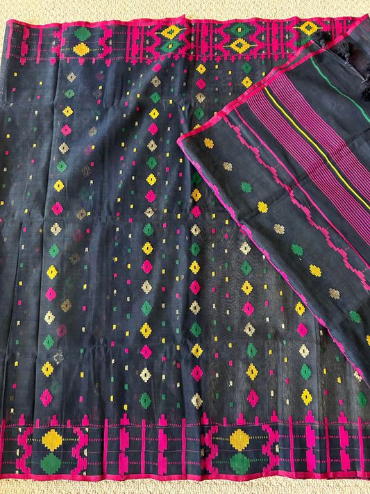 Jamdani Nevy Blue