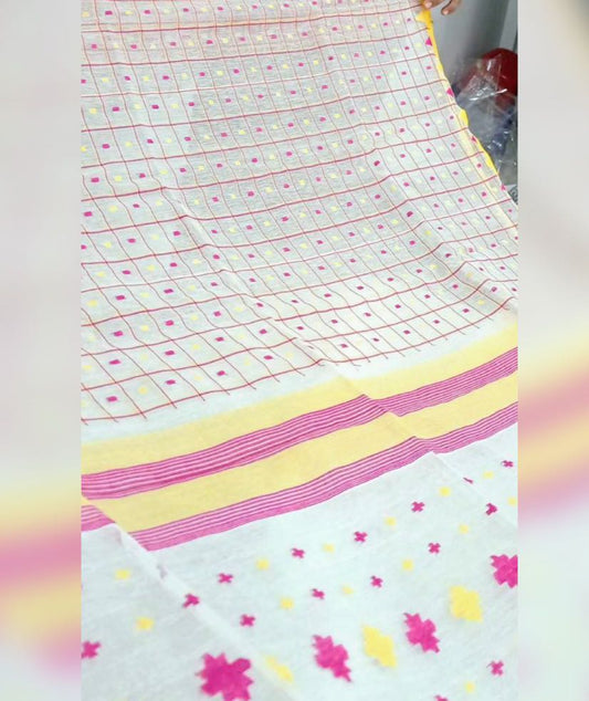 Dhakai Jamdani_White